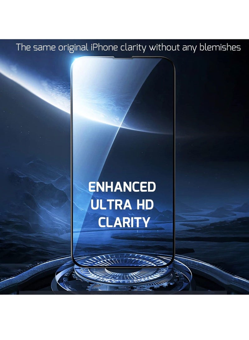 BORTONY iPhone 14 Pro Max 9H Hardness Tempered Glass Screen Protector Bubble Free Ultra HD Case Friendly Full Coverage For Apple iPhone 14 Pro Max 6.7" 2 Pack - Image 3