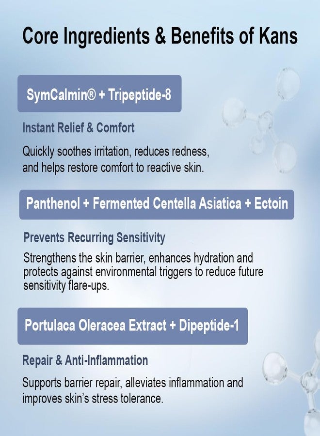 KANS Hydrating Barrier Repair Toner 80 ml, Fermented Centella, SymCalmi® & Tripeptide-8, Soothes Redness, Strengthens Skin Barrier, Restores Moisture Balance, Alcohol-Free, Best For Sensitive Skin - Image 5