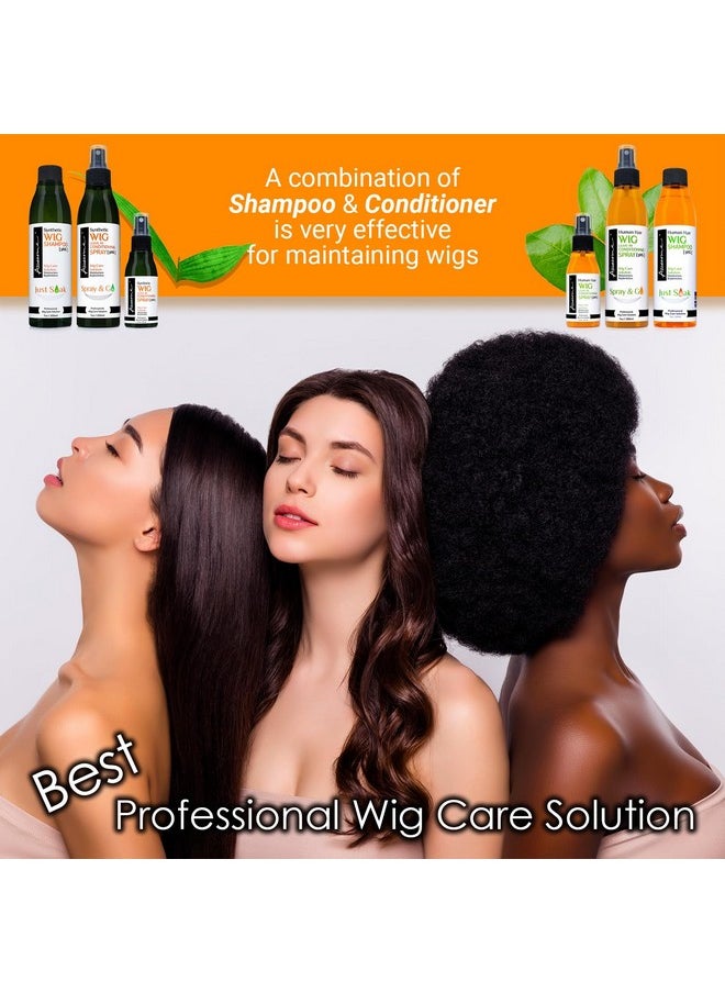 Awesome - Human Hair Wig Shampoo Ph5 Wig Care Solution Adds Body & Volume Promotes Silkiness And Shine Detangle Wig & Easy Combing Provides Freshness Feeling (7 Fl Oz) - Image 1