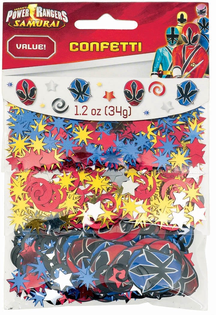 Amscan Power Rangers Samurai Value Pack Confetti Party Hit Foil Shiny