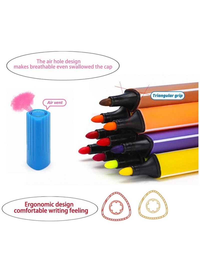 SKYGLORY 36 Colors Washable Watercolor Drawing Pens for Kids Children’s Coloring Markers Suitable for Drawing Doodling Everyday Use - Image 4