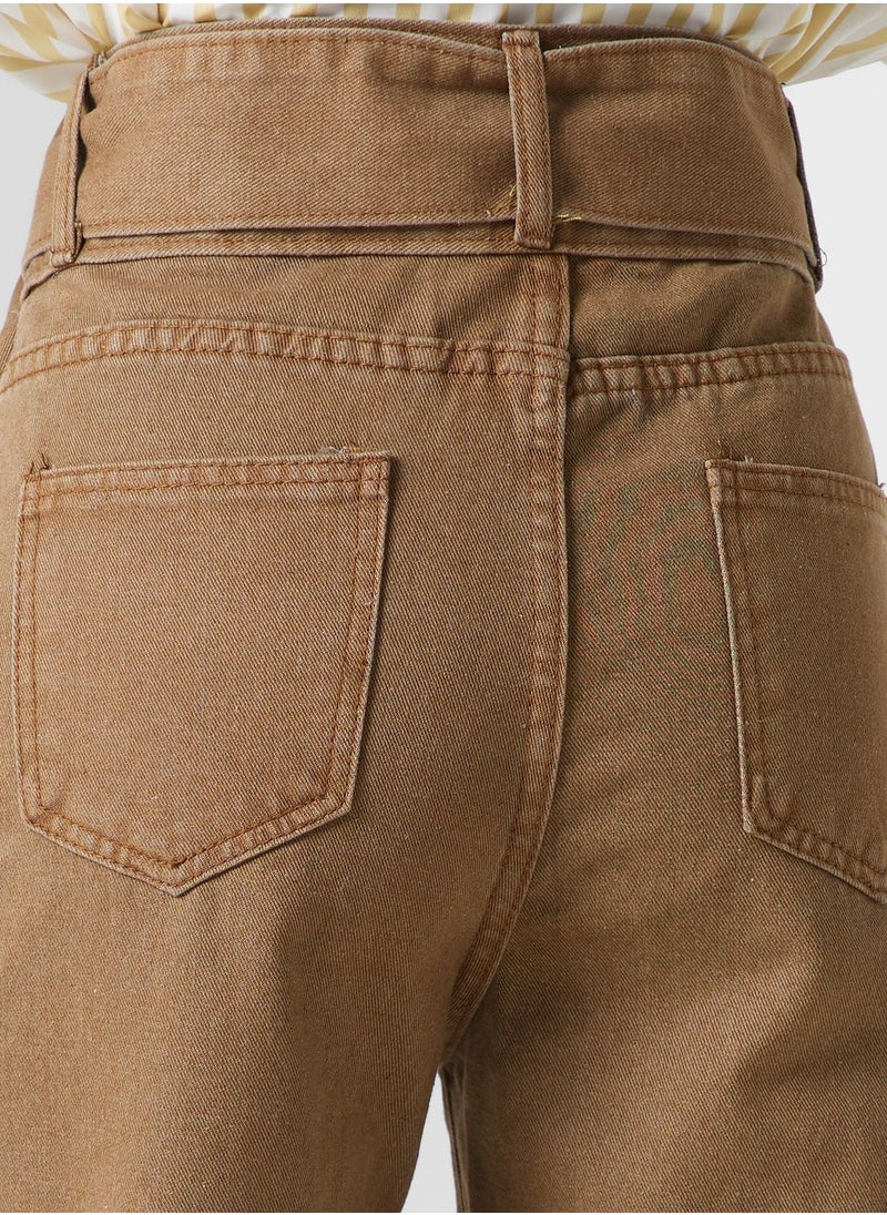 Ginger - Urban Minx High Waist Wide Leg Jeans - Image 1