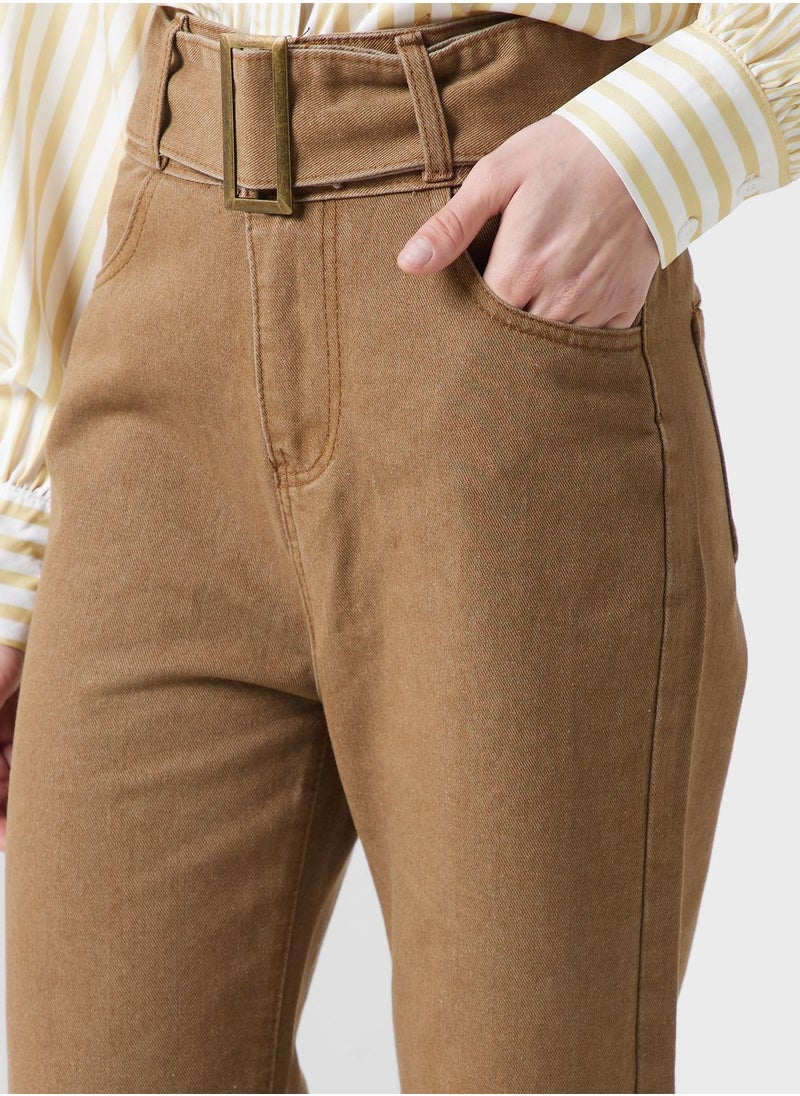 Ginger - Urban Minx High Waist Wide Leg Jeans - Image 1
