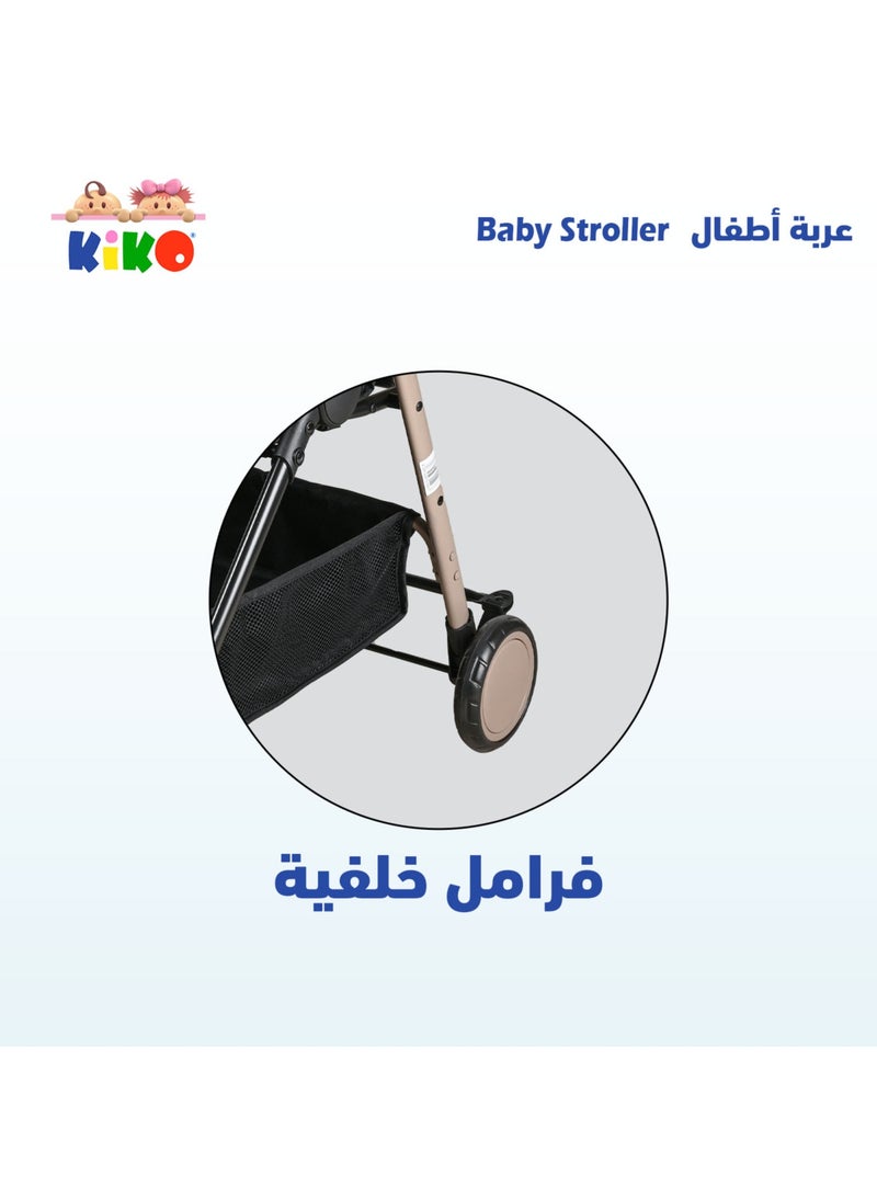 Kiko Comfortable Stroller 6 Wheels, 0 Months +, Pistachio - Image 3