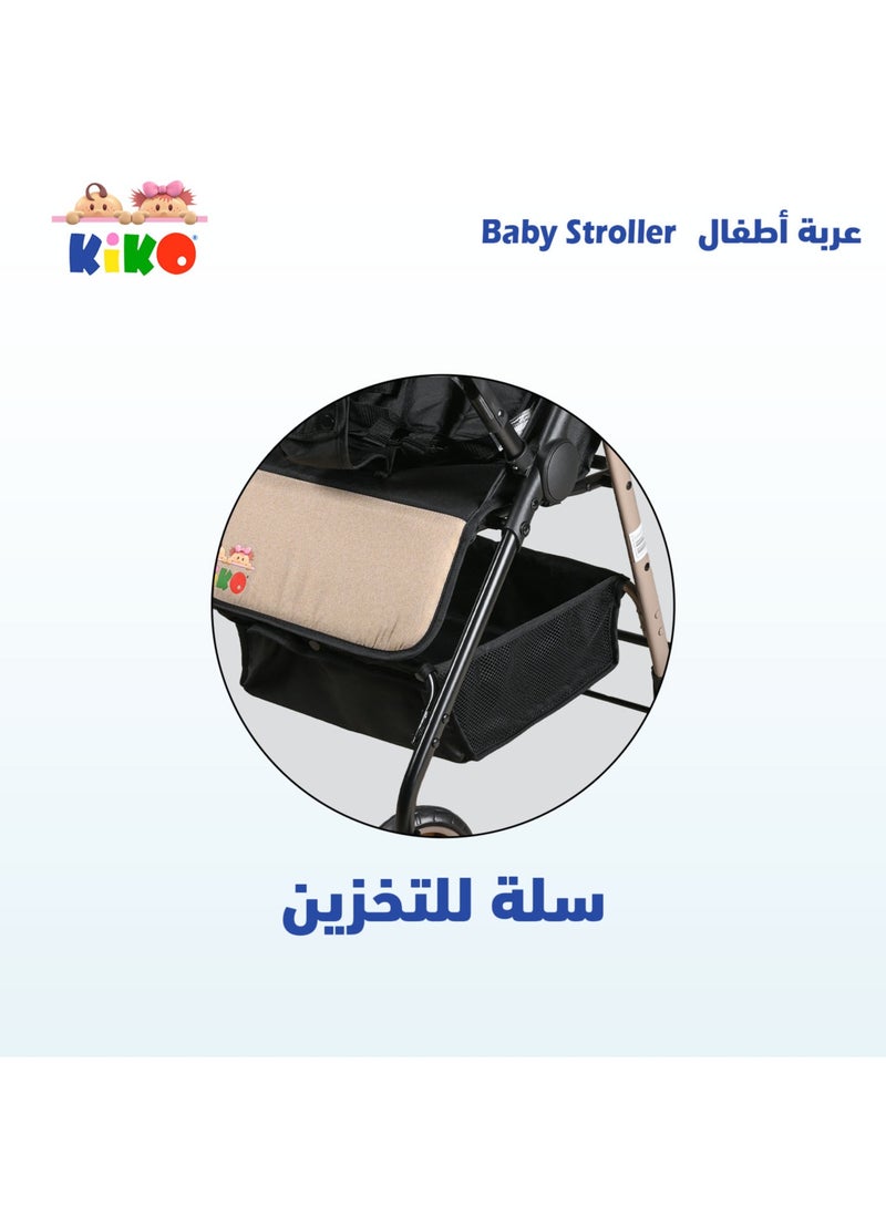 Kiko Comfortable Stroller 6 Wheels, 0 Months +, Pistachio - Image 5