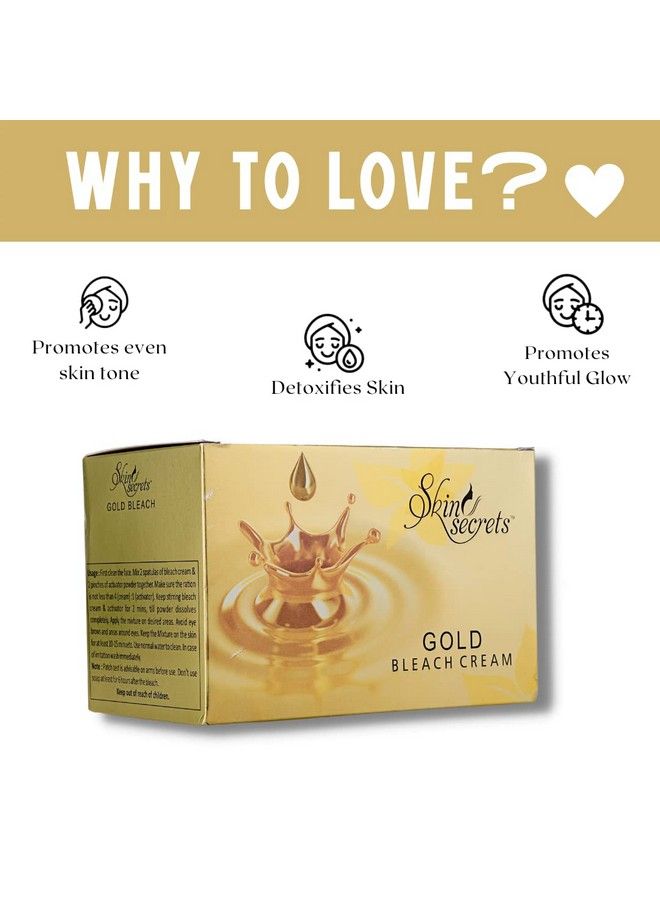 Skin Secrets Gold Bleach With Gold Dust & Lemon Oil (250Gm) - Image 5