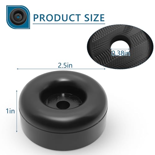 PWEOW Heavy Duty Rubber Anti Vibration Feet for Generators, Pressure Washers, Air Compressors and Pumps Rubber Foot Pads,1 X 2.5 in,with Screw Kits, 4-Pack - Image 2