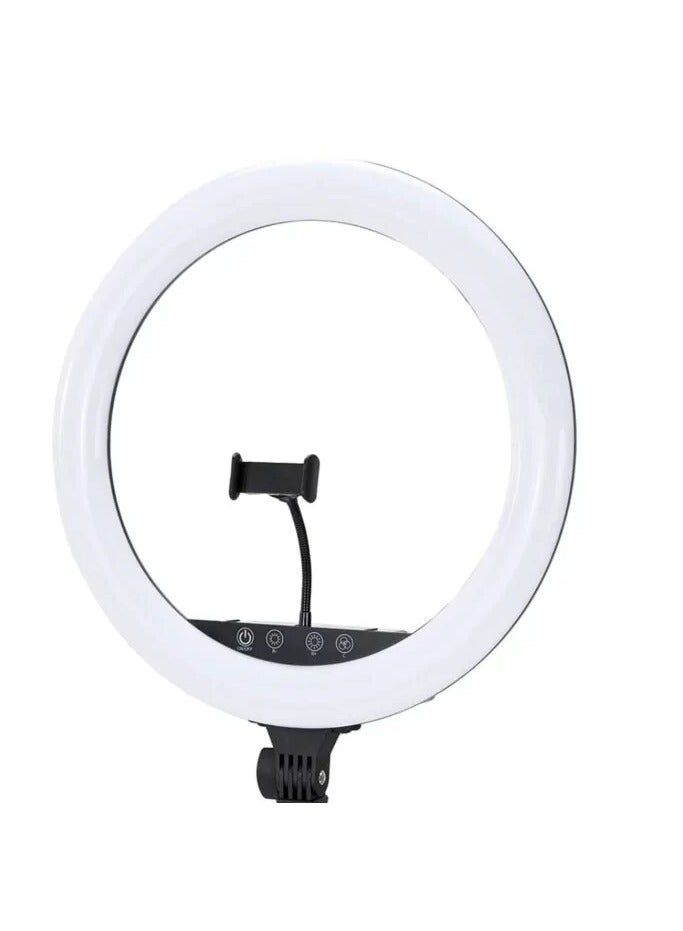 RGB LED Soft Ring Light - MJ18 M45 Touch Control with 3 Phone Holder Clips & Remote (18" - 45cm)  - Image 3