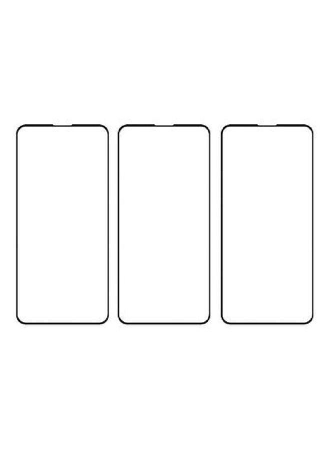 واقي شاشة من الزجاج المقوى 3 عبوات لهاتف سامسونج جالاكسي A53 5G أسود / شفاف - Image 2