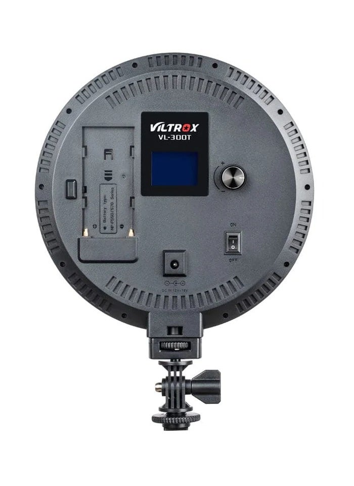 VILTROX VILTROX VL-300T Bi-Color Studio Round LED Ligh Ultrathin Studio Edge Flapjack Light  - Image 2