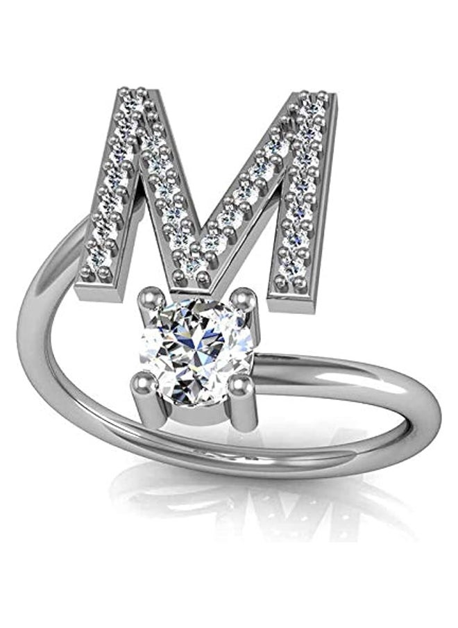 Ring - Letter "M" Silver Ring - Image 1