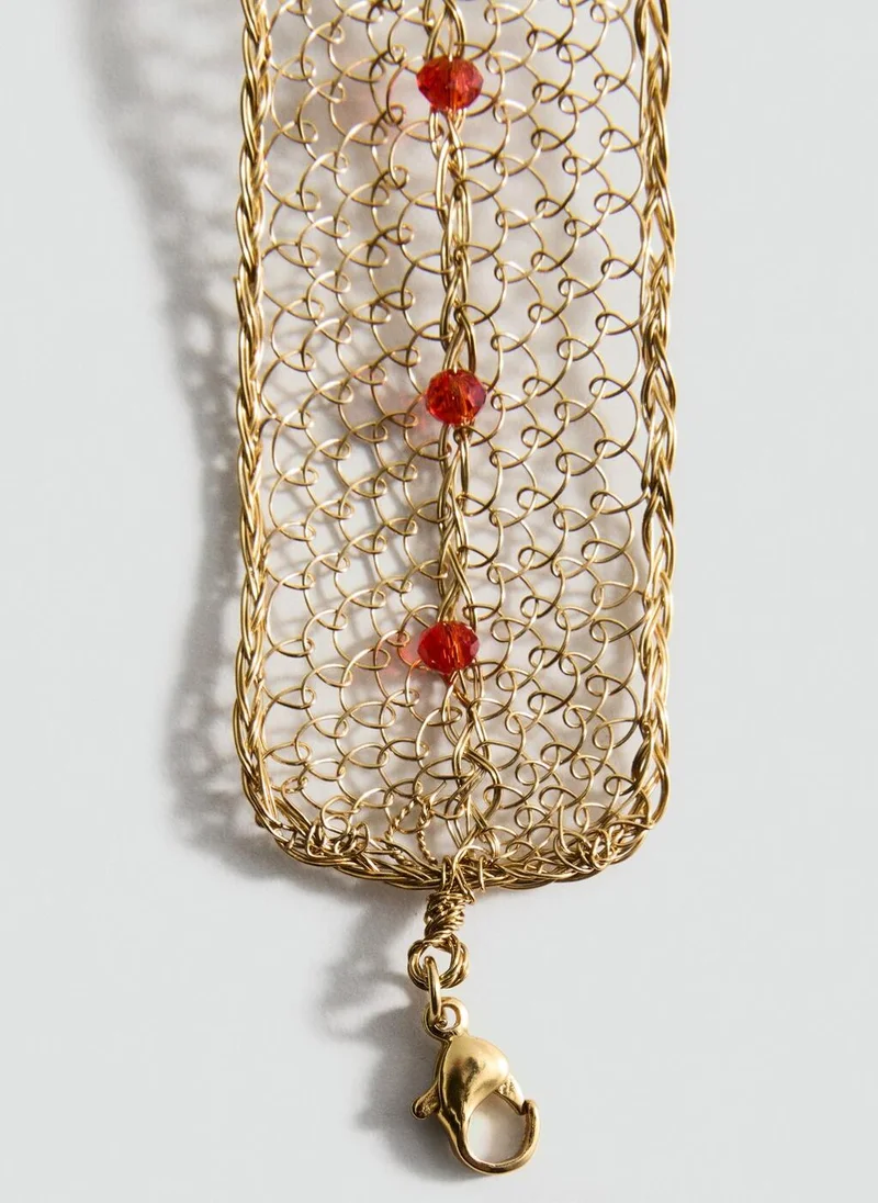 MANGO Crystal Choker Necklace