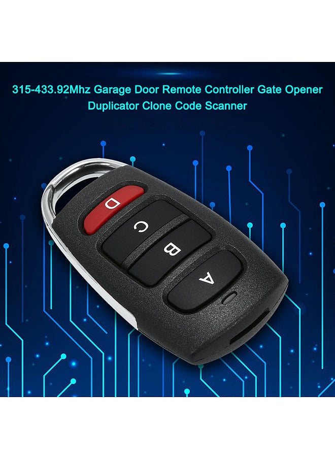 Generic 2022*Car Alarm Garage Door Remot  Controller Gate Opener Duplicator Clone Code Scanner Security Alarm for Garage Gate Door Remote Control Key  - Image 3