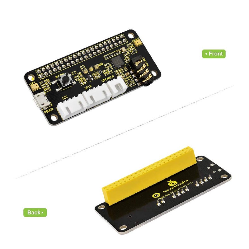 KEYESTUDIO ReSpeaker 2-Mic Pi HAT Shield for Raspberry Pi 4/4B/ Pi 3 3B /2B - Image 2