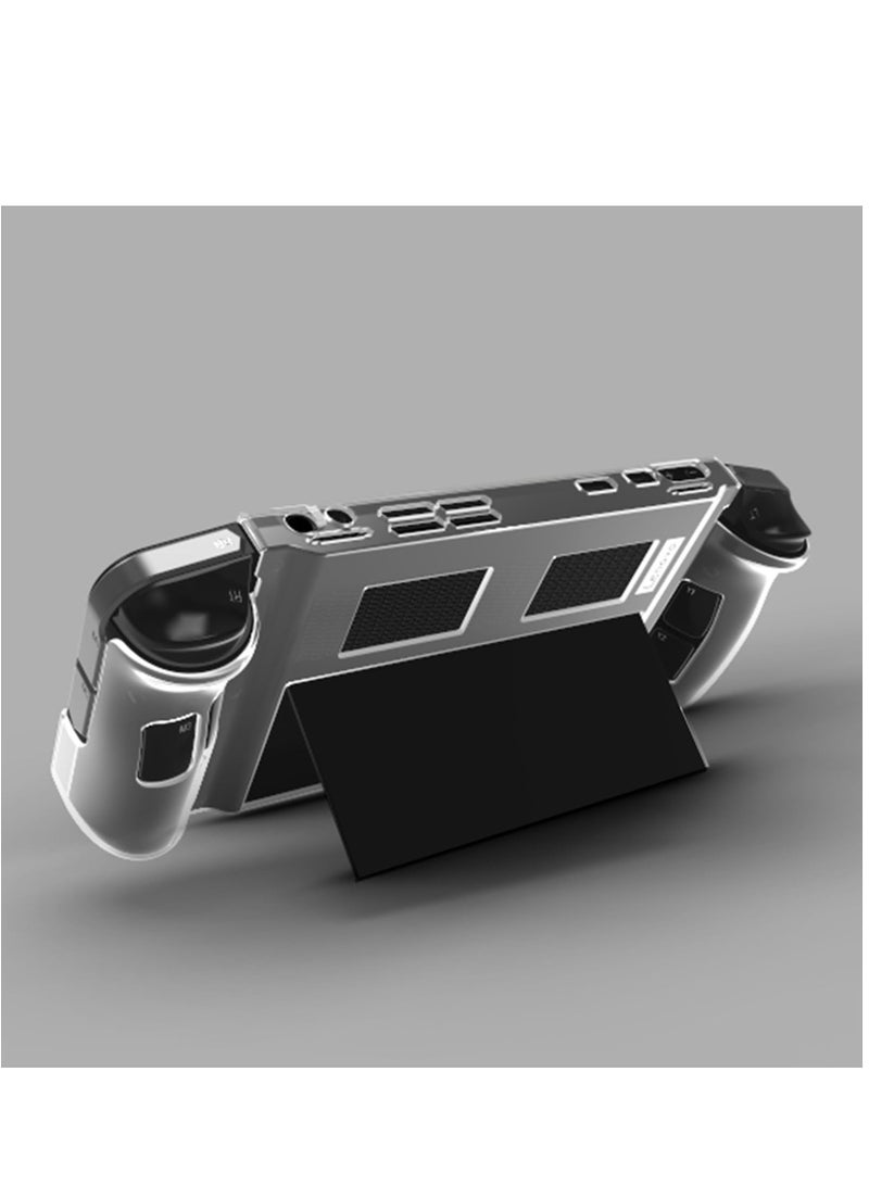 TPU Protective Case Cover Skin for Legion Go Handheld Gaming Machine Game Console Shell Protector Anti-Scratch Full Body Fall Protection (Transparent) - Image 1