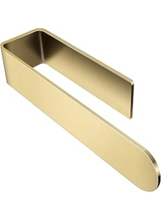 Towel Holder Gold Hand Towel Rack Adhesive Towel Bar Stick on Towel Ring for Bathroom Wall Kitchen RV, Stainless Steel Brushed Brass Finish - Image 1