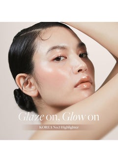HINCE hince True Dimension Radiance Balm 10g - Natural Shimmer Glow Face Highlighter Stick Glow Balm Korean Blush Transparent Color Skin Tone Slim Fitting Texture, Multi Makeup Stick (1, CLEAR, TP001)  - Image 2