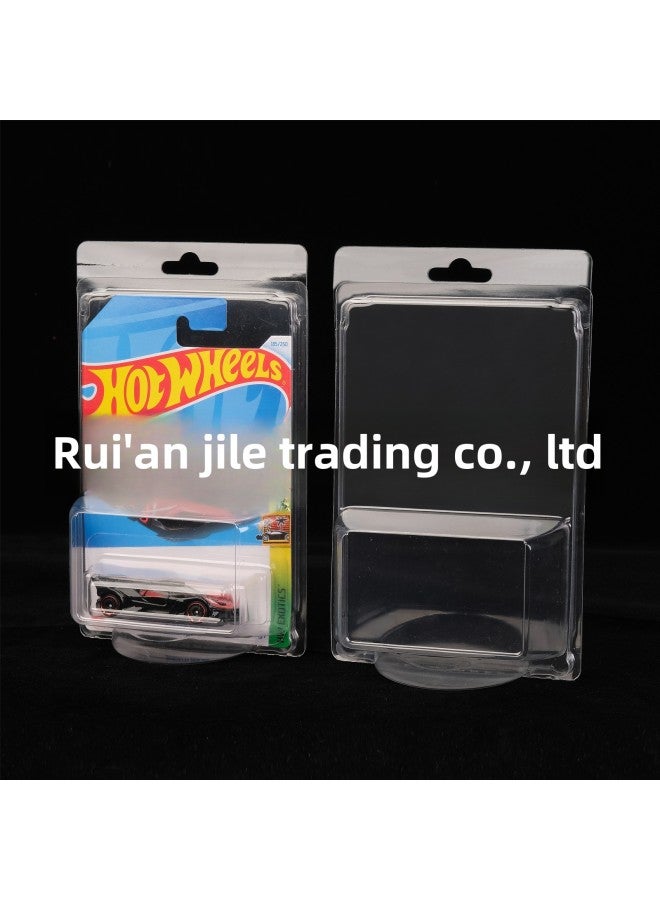Hotwheels PVC Toy Car Packaging Box Bend Over Suction Plastic Motorcycle Equipment Parts For Motorcycle Fans Origin Mainland Chi-Color:Upper Opening And Closing 3rd Generation General Card Board Protective Case Can Stand Up To 90 Degrees (without Car) 100 Pieces  - Image 1
