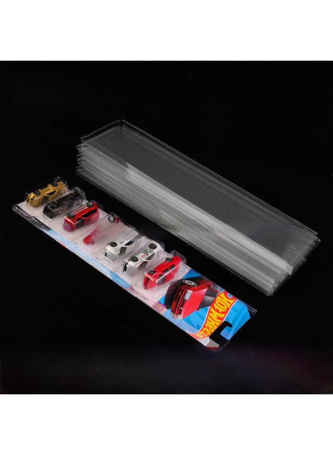 Hotwheels PVC Toy Car Packaging Box Bend Over Suction Plastic Motorcycle Equipment Parts For Motorcycle Fans Origin Mainland Chi-Color:Upper Opening And Closing 3rd Generation General Card Board Protective Case Can Stand Up To 90 Degrees (without Car) 100 Pieces  - Image 2