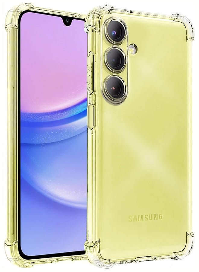 CATANES جراب هاتف Samsung Galaxy A15 Gorilla Case المرن المقاوم للصدمات مصنوع من مادة TPU المطاطية الشفافة الواقية، جراب واقٍ شفاف رفيع - Image 1