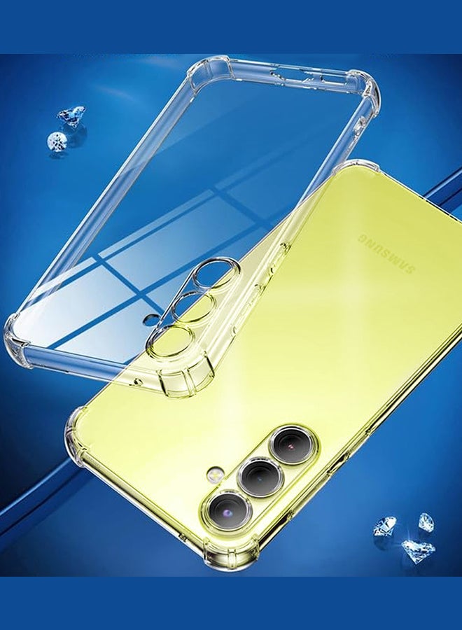 CATANES جراب هاتف Samsung Galaxy A15 Gorilla Case المرن المقاوم للصدمات مصنوع من مادة TPU المطاطية الشفافة الواقية، جراب واقٍ شفاف رفيع - Image 5