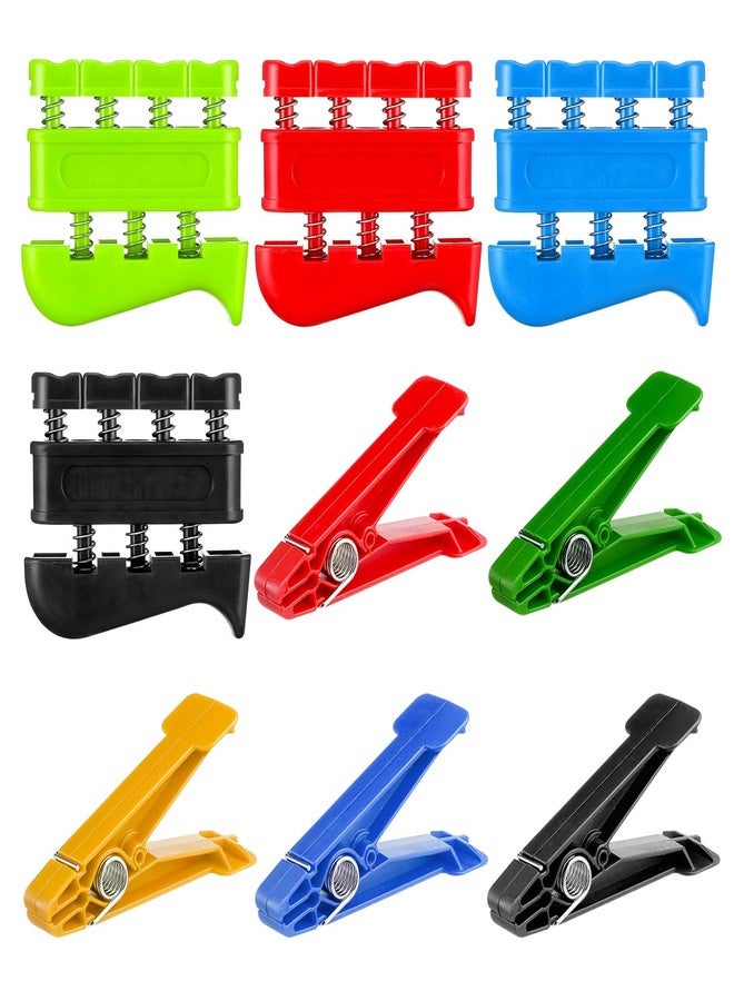 Syhood 9 Pcs Finger Strengthener Set 5 Graded Pinch Pin Exerciser 4 Strength Training Grip Strengtheners Finger Exerciser Hand Therapy Equipment For Conditioning Grip Strength Trainer - Image 1