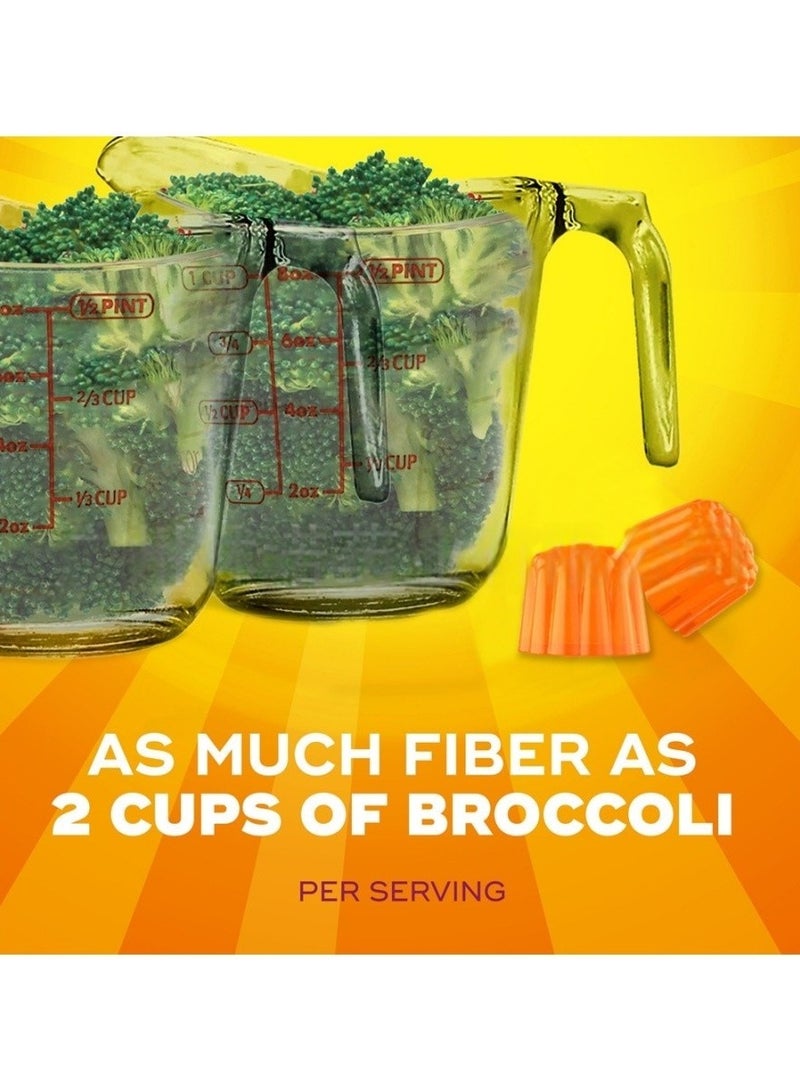 Fiber حبوب الألياف اليومية للمضغ - نكهة البرتقال لدعم صحة الجهاز الهضمي | ٦٠ عبوة  - Image 3
