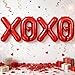Togvu 40 Inch Large Red XOXO Balloons XOXO Letters Foil Balloons with Red Heart Foil Balloons for Valentines Day Galentines Bridal Shower Wedding Bachelorette Romantic Special Night Party Decorations - Image 2