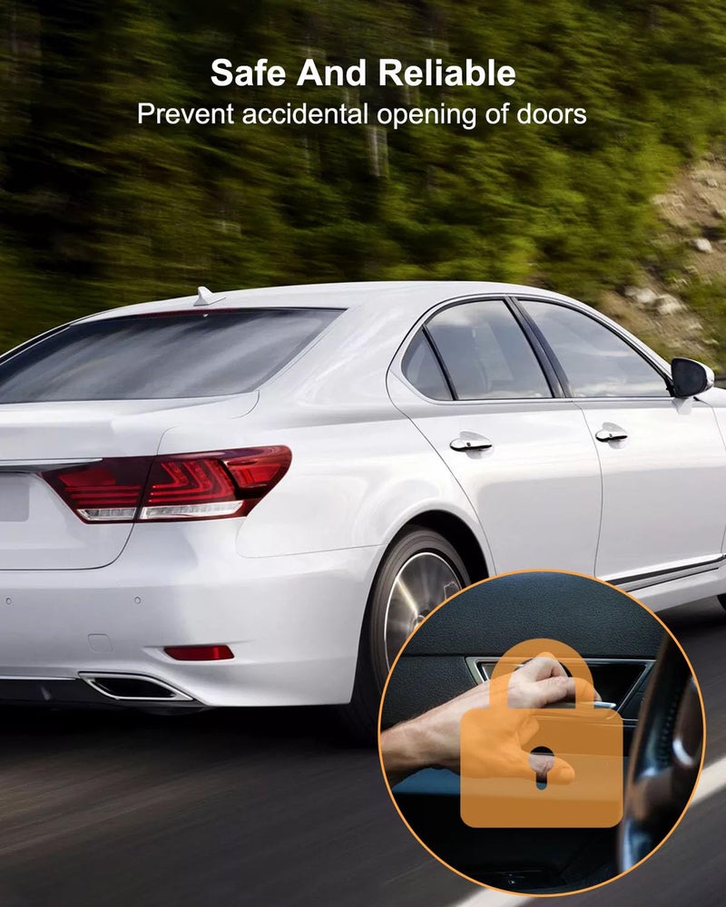 QAGGUM مقبض باب خارجي QAGGUM الجهة اليسرى الأمامية للسائق مناسب لسيارات لكزس ES350 2007-2012 LS460 2007-2017 LS600hl 2008-2016، مقبض باب خارجي كروم بديل 69220-33060 - Image 4