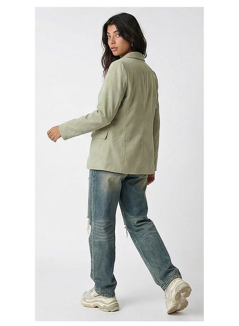 RAVIN Women Tailored Textured Blazer - Image 4