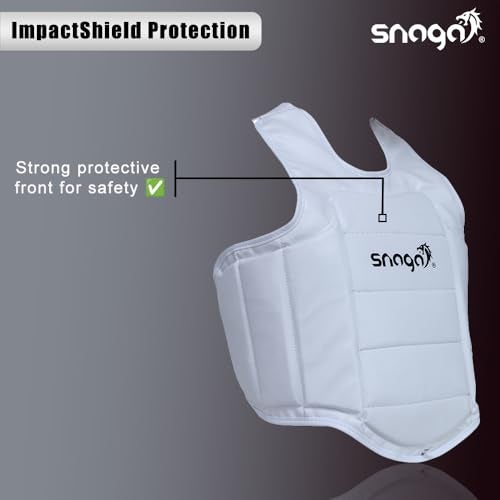 Snaga Taekwondo, Karate, Boxing and Kickboxing Chest Guard for Enhanced Protection and Comfort During Training and Competitive Events (Medium) - Image 3