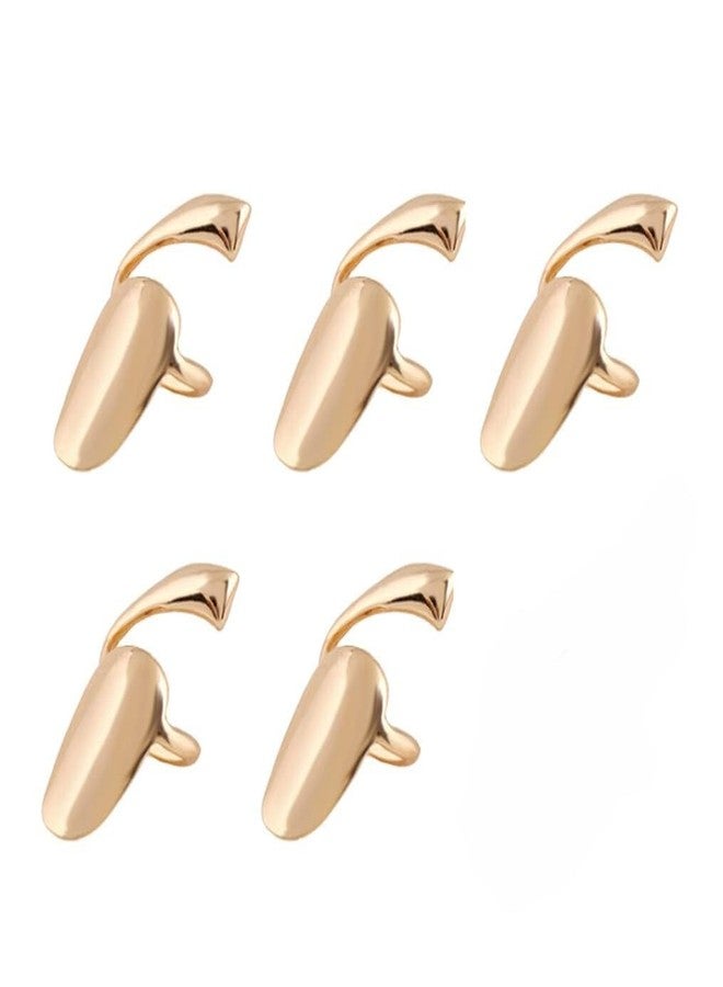 RupeeRise 5 PCS Nail Rings for Women, Fashionable Nail Extensions Rings, Stylish Nail Rings Set for Themed Parties, Cosplay, Drama Performances, 7x5x1cm - Image 1