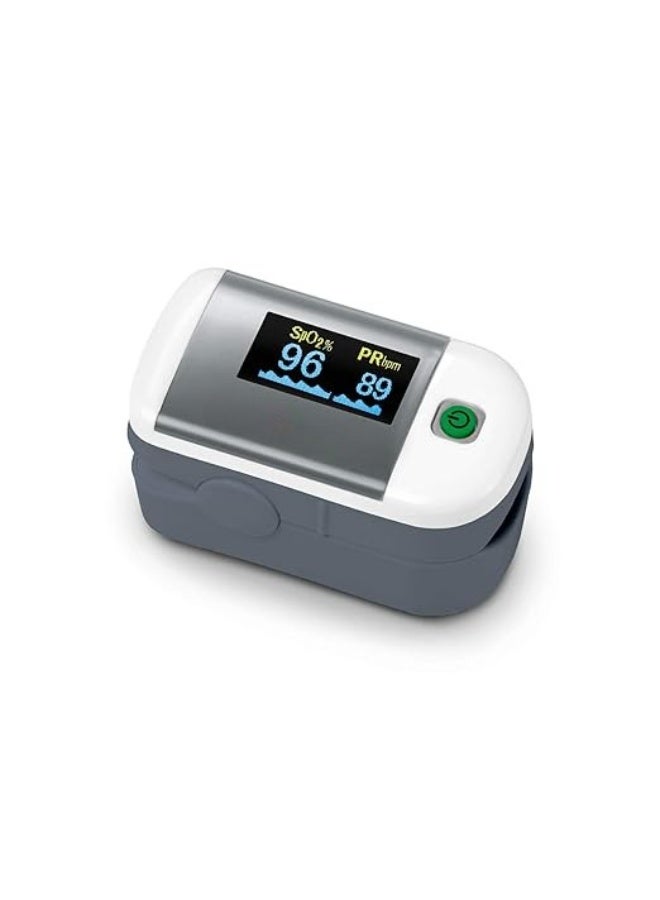 Finger Pulse Oximeter – SpO2 & Heart Rate Monitor with OLED Display, One-Touch Operation - Image 1