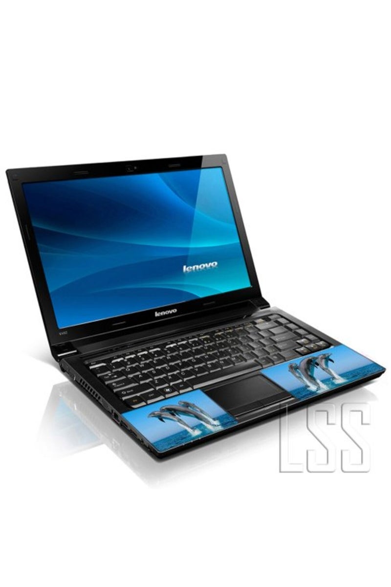 Lss غطاء لابتوب LSS 15 15.6 مع نمط الدلافين الملون لأجهزة HP و Dell و Lenovo و Apple و Asus و Acer و Compaq - يناسب 13.3" 14" 15.6" 16" (وسادتان للمعصم مجاناً) - Image 3