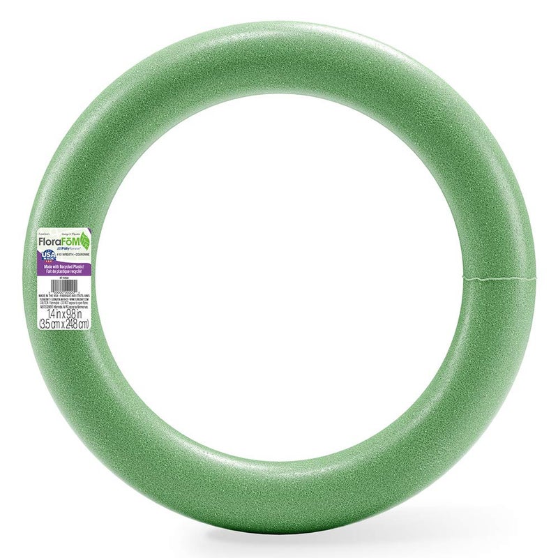 FloraCraft Extruded FloraFM Wreath 14 Inch x 98 Inch Green
