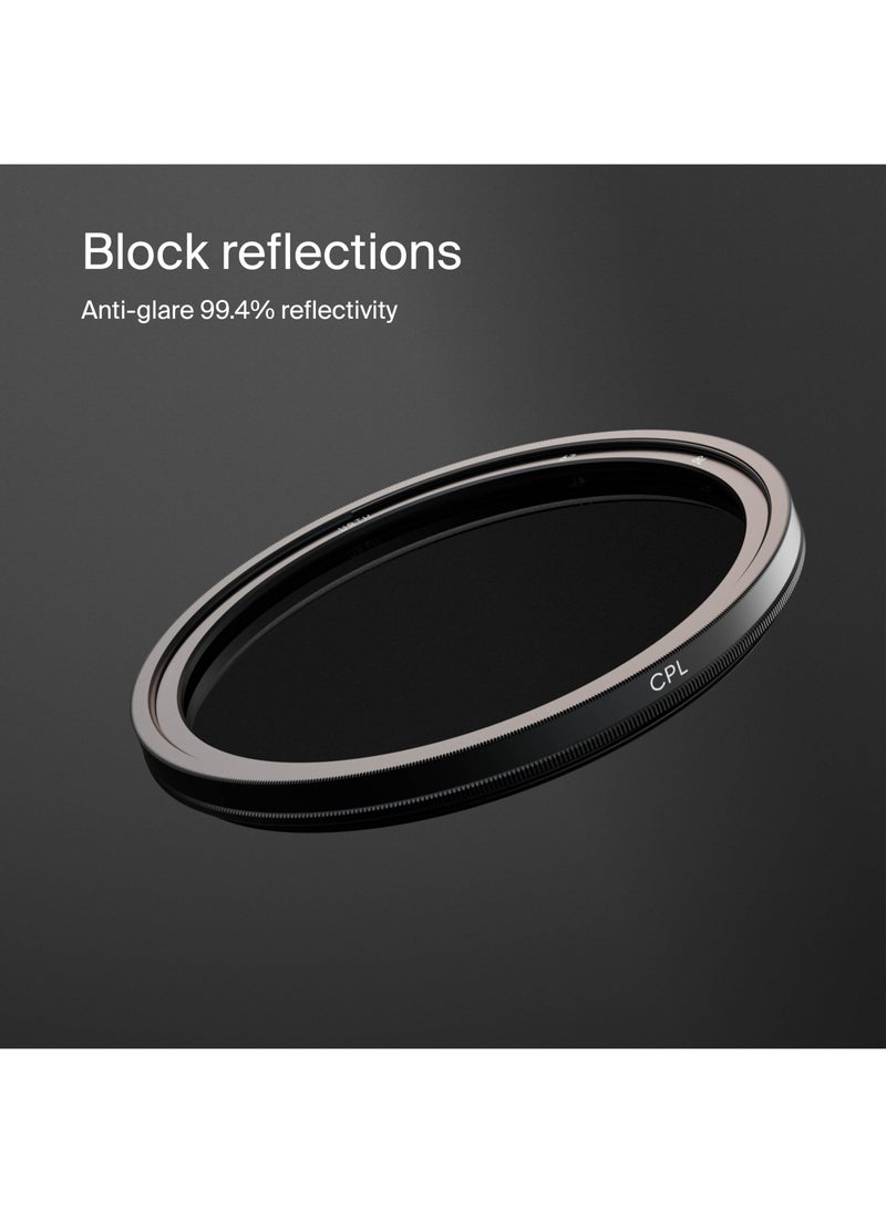 Urth Urth 67mm Circular Polarizing (CPL) Lens Filter - Multi-Coated, Slim Design for Camera Lens Polarization  - Image 2