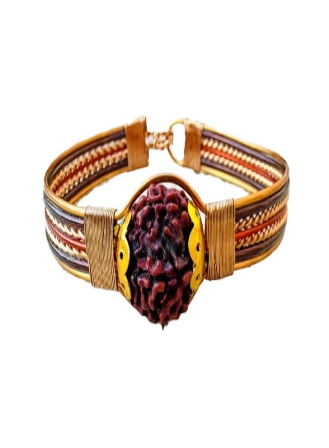 DIVISHA 5 Mukhi Pure Copper Rudraksha Bracelet | Enhancing spirituality, balance and energy with natural Rudraksha beads and copper craftsmanship - Image 1