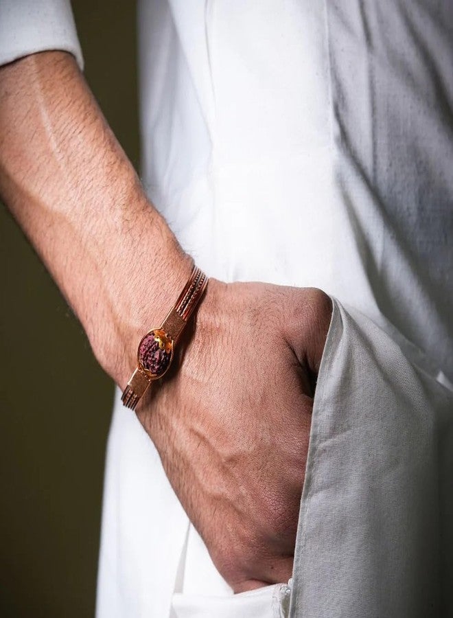 DIVISHA 5 Mukhi Pure Copper Rudraksha Bracelet | Enhancing spirituality, balance and energy with natural Rudraksha beads and copper craftsmanship - Image 4