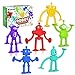 Richtim Baby Bath Toys Suction Toy No Hole Bath Toy for Toddlers Robot Fidget Suction Cup Toys Window Building Sensory Toy for Boys Girls Travel Gifts Easter Basket Stuffers Egg Fillers - Image 2
