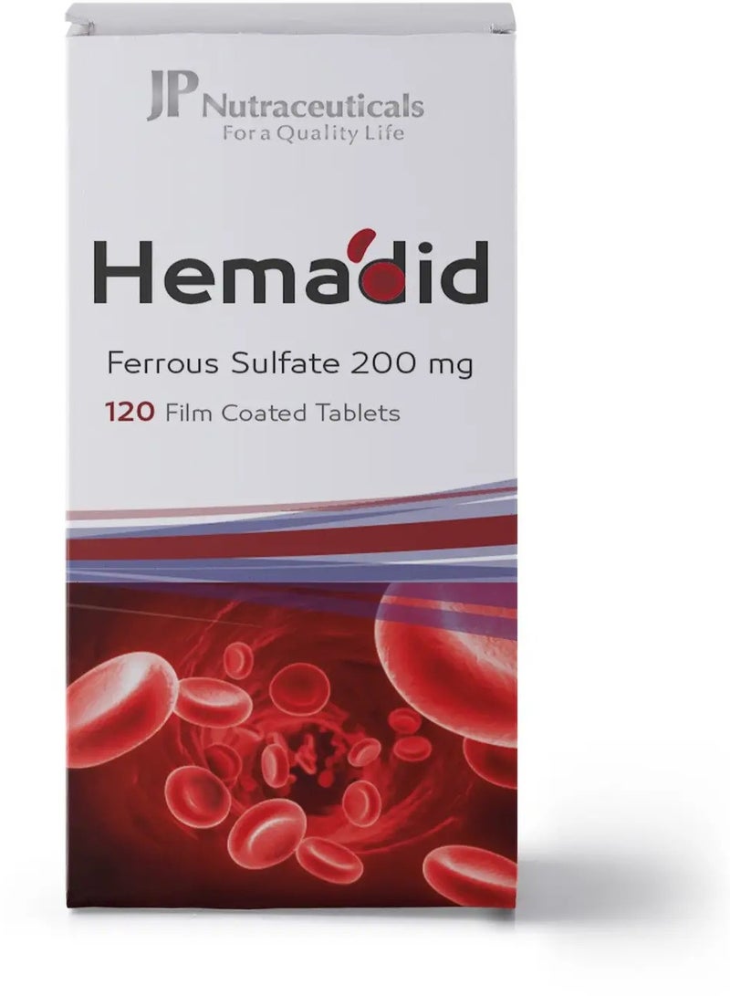 JP Nutraceuticals JP Hemadid 200 mg 120 Tablets - Image 3