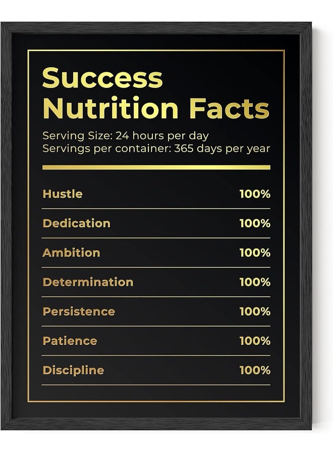 Home Trove Motivational Wall Art Hustle - Work Posters For Office, Business Quotes, Workplace Sayings, Self Motivation For Gym, Success Wall Art (12X16, Unframed)  - Image 1