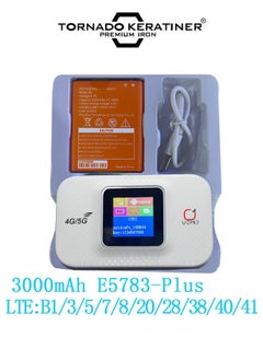 FLOWING Pocket 4G/5G WiFi, E5783 Europe Version 4G/5G WiFi 300Mbps Plug and Play Standard SIM Card Pocket Mobile Hotspot Wireless Network Smart Router,for Home Business  - Image 2