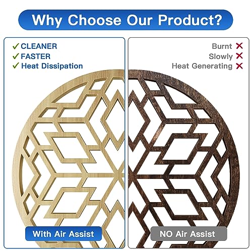 Ktondic Air Assist for Laser Engraver, 30 L/Min Output and Strong Airflow Air Assist for D1 and D1 Pro Laser Engracer Machine, Low Noise Air Assist Pump with Adjustable Knob for Wood and Metal - Image 5