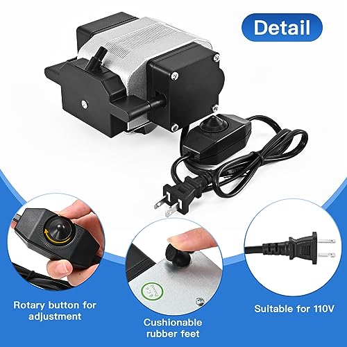 Ktondic Air Assist for Laser Engraver, 30 L/Min Output and Strong Airflow Air Assist for D1 and D1 Pro Laser Engracer Machine, Low Noise Air Assist Pump with Adjustable Knob for Wood and Metal - Image 3