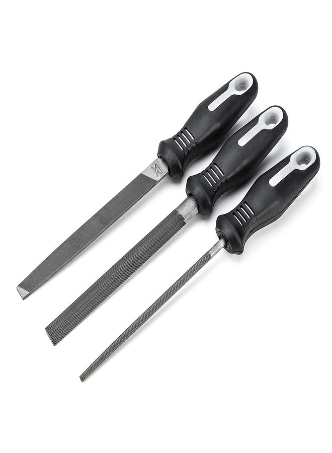 Nicholson 3 Pc. 6" Bastard File Set with Ergonomic Handles - 22015HNNN - Image 1