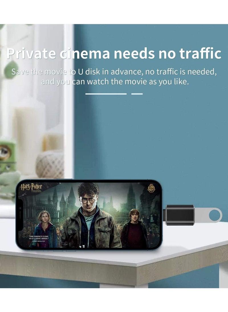 Lightning Male to USB Female Adapter OTG Cable for Apple iPhone 11 12 Mini max pro xs xr x se2 7 8plus Ipad air3 A Camera Memory Stick Connector Keyboard and Mouse Flash Drive Connection Kit Splitter