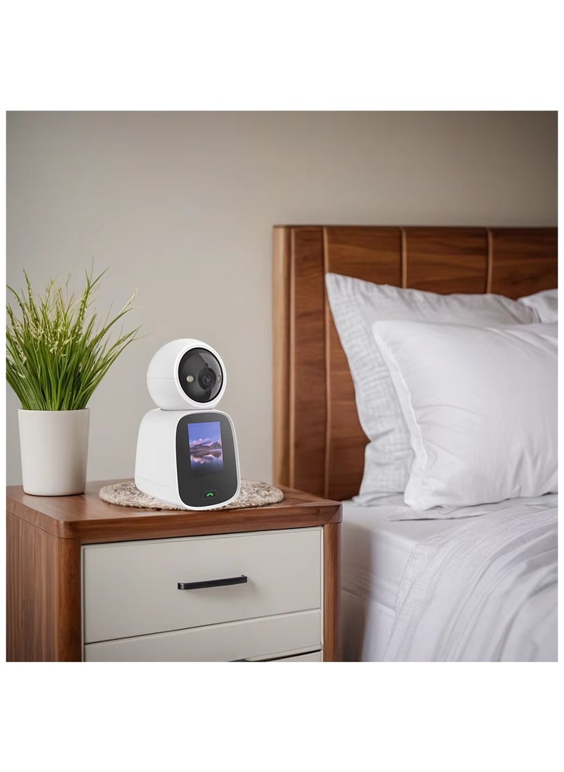 Closeli - Wi-Fi HD Video Intercom Security Camera, 1080P, 355° Horizontal and 90° Tilt, Smart Motion and Human Detection, Color and Infrared Night Vision, Two-Way Audio, Smart Tracking, PTZ Cruise, Voice Wake-Up, Multiple User Views, Indoor and Outdoor Use - Image 1