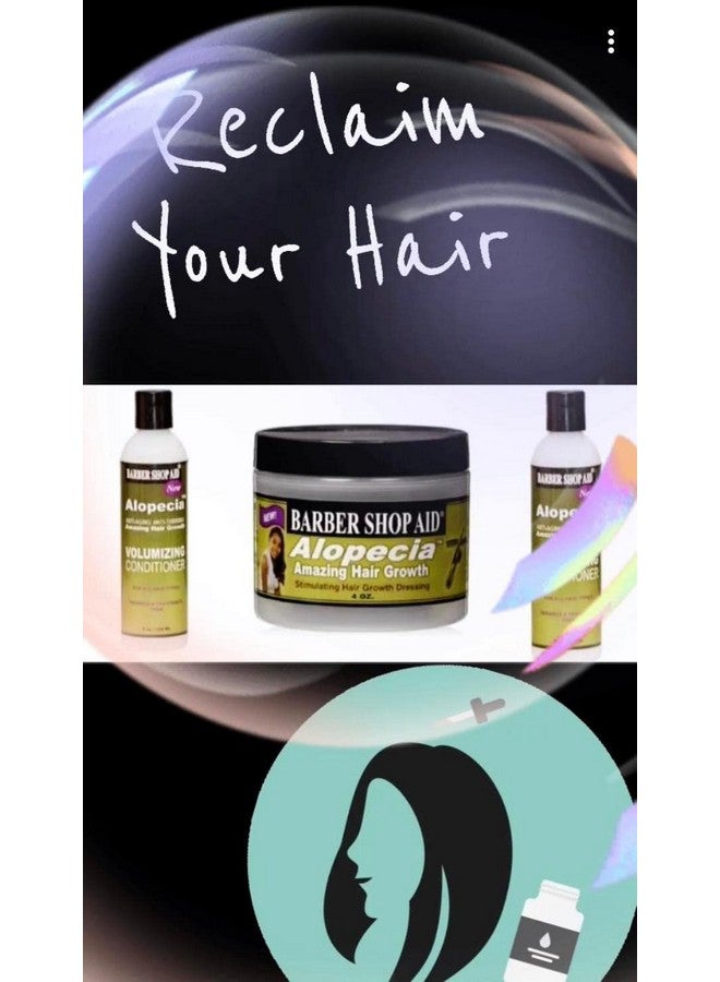 Barber Shop Aid Alopecia Antithinning Hair Growth Volumizing Conditioner (8Oz Bottle) Barber Shop Aid  - Image 2