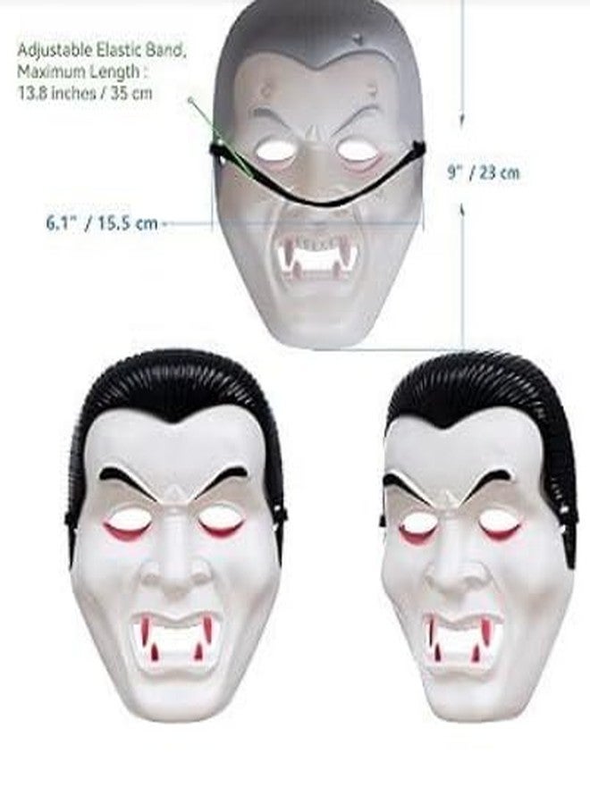 ASBK Decorative Face Masks Collection, Party and Halloween Masks,Various theme Mask Designs (Darcula (pack of 2)) - Image 2