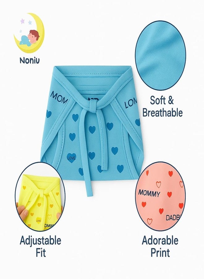 NONIU 20 Pcs Nappies for New Born Baby | Nappy for Newborn | Soft Cotton Langots for 0 to 6 Months Babies | Adjustable & Washable Langot (Multicolour) - Image 4